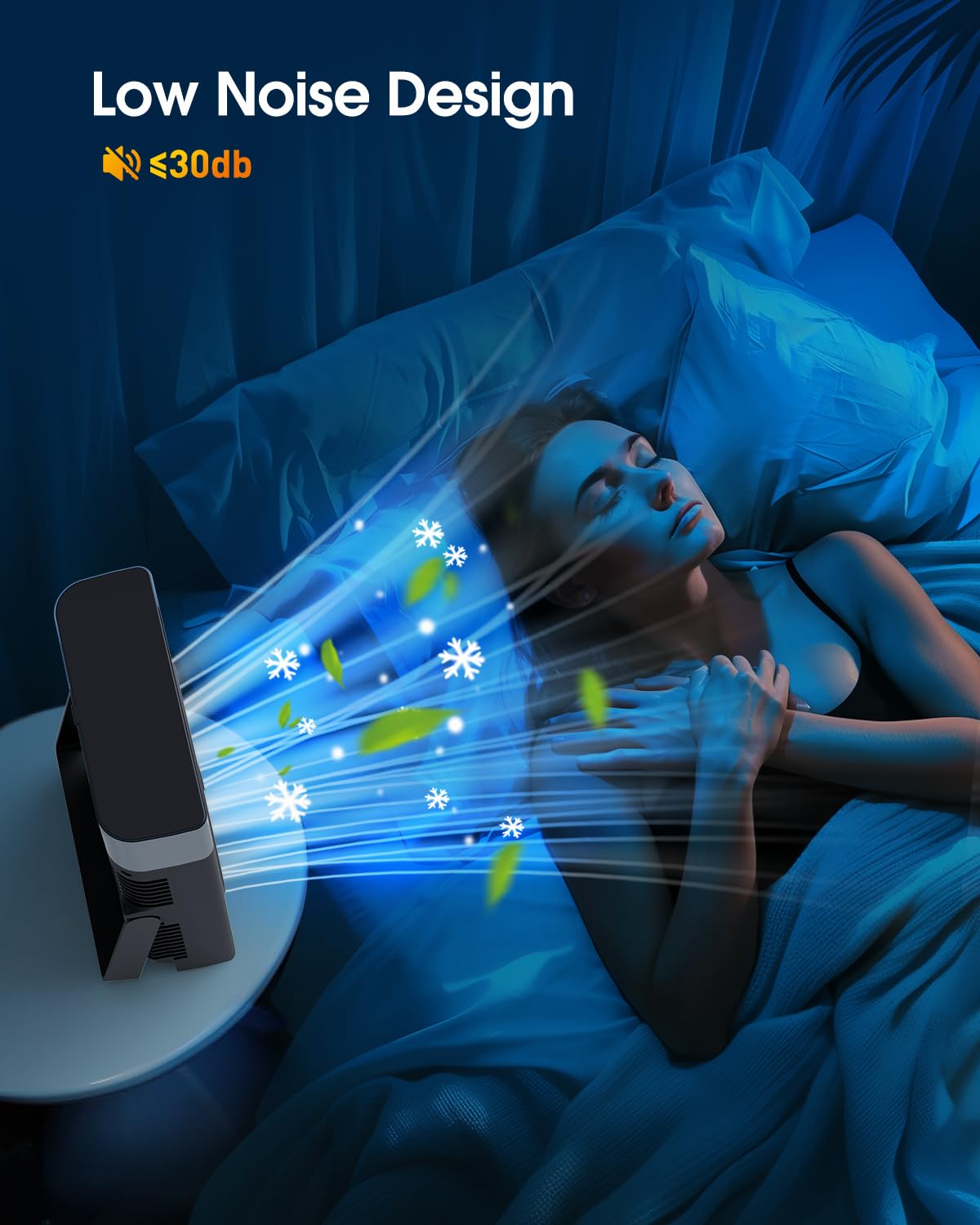 JINLICTE Portable Misting Fan, 16000mAh 8-Inch Rechargeable Water Cooling Mist Fan with 600mL Water Tank, Quiet USB Battery Powered, Perfect Cooling for Camping Home Outside Office