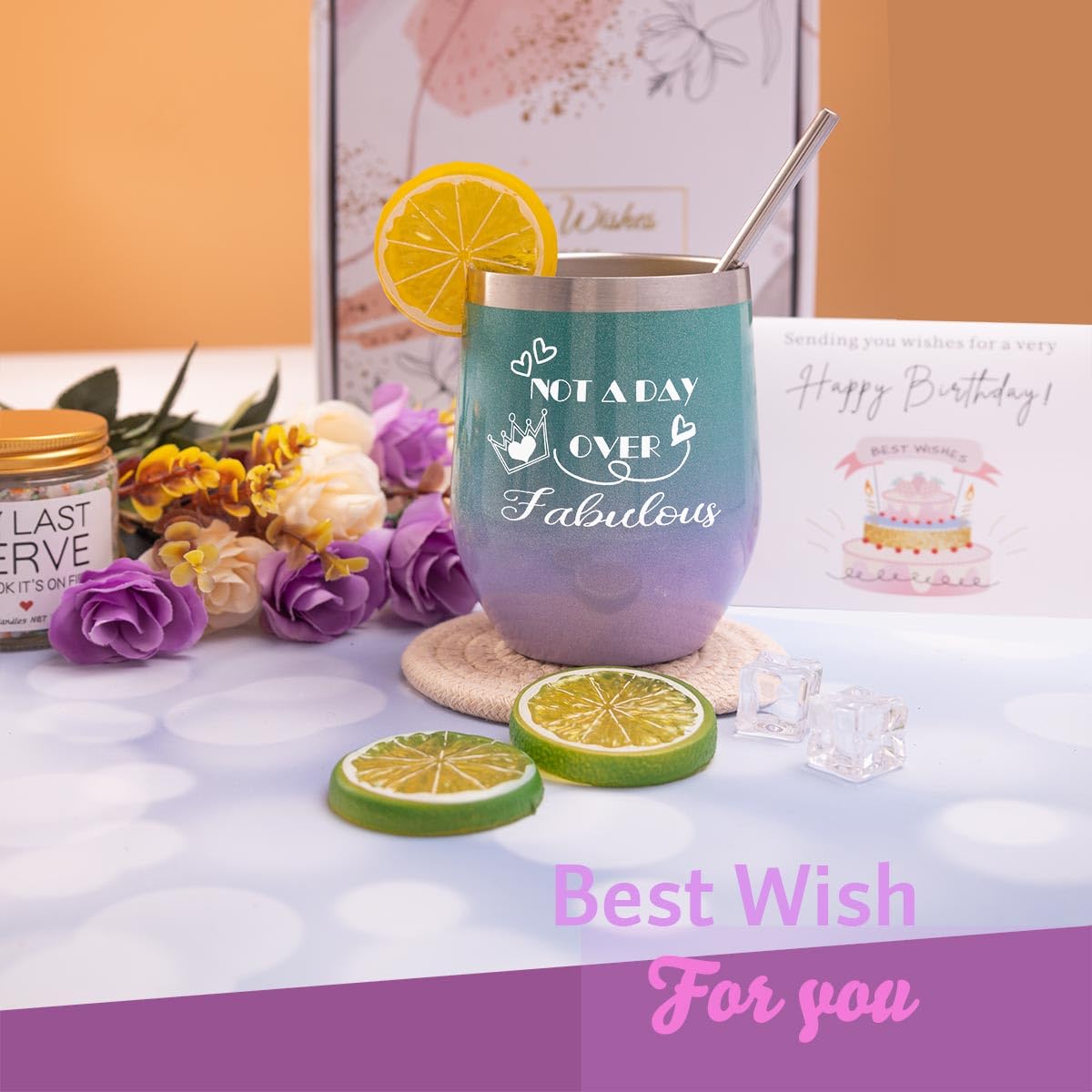 Birthday Gifts for Women-Best Relaxing Spa Gift Box Basket for Wife Mom Sister Girlfriend Daughter Best Friend Mother-Happy Birthday Gifts for Women (White)