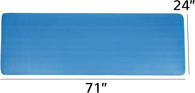 1/2-Inch Extra Thick High Density Anti-Tear Exercise Yoga Mat with Carrying Strap, Multiple Colors