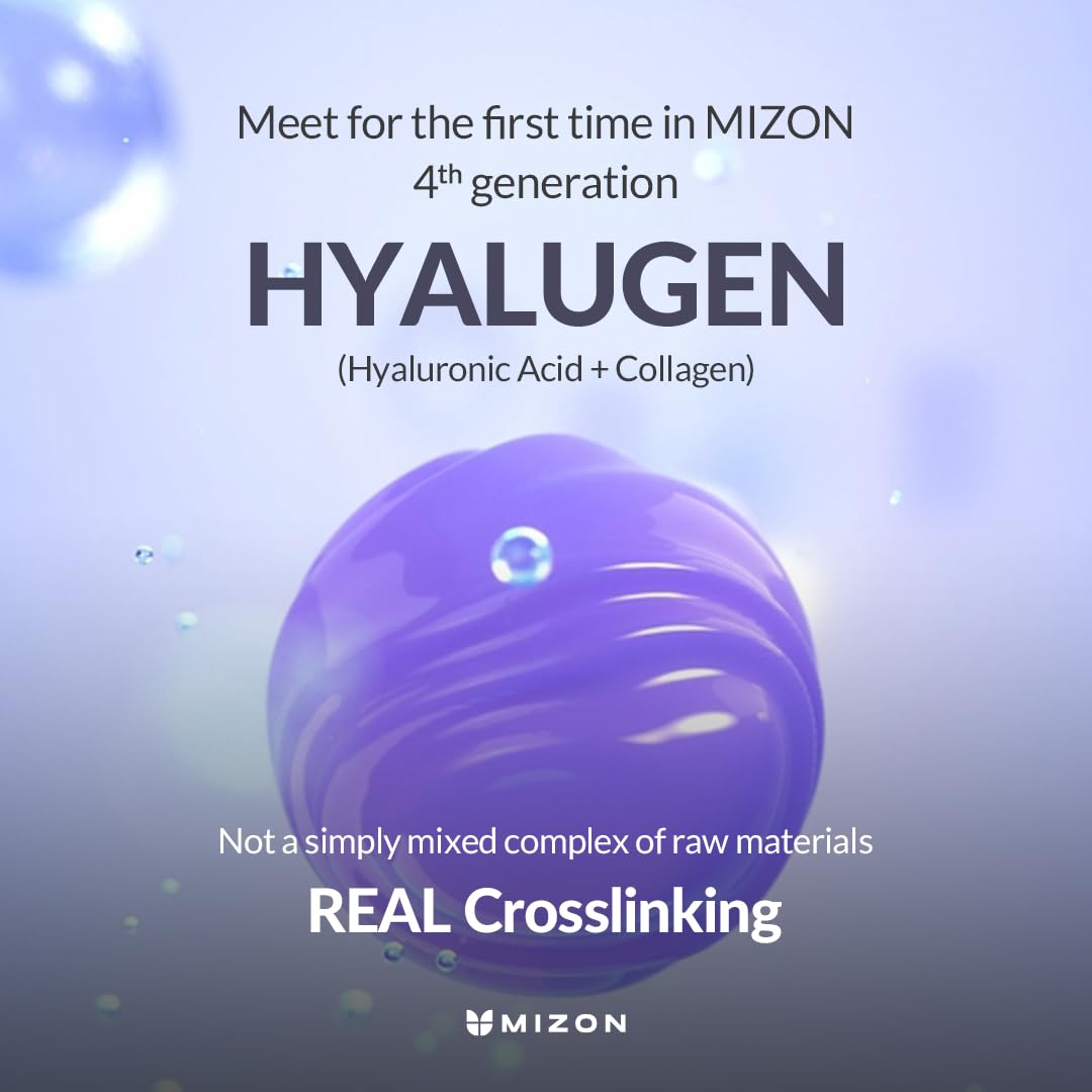 MIZON Hyalugen Le Lift Cream with Hyaluronic Acid and Marine Collagen Deep Hydration Total Care Youthful Skin Revitalizing Korean Skincare (1.69 oz)