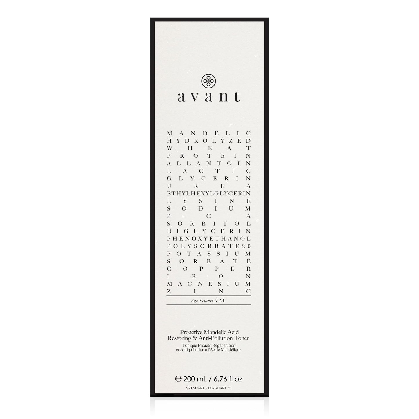 Avant | Proactive Mandelic Acid Restoring & Anti-Pollution Toner | 1x200ml