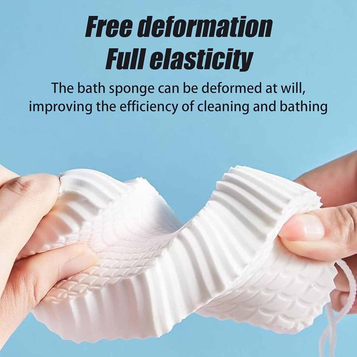 CEDRIL Bemarosa Sponge, Radiantskin Bemarosa Sponge, Korean Skin Scrubber Exfoliator, Korean Body Scrubber Skin, Soft Exfoliating Bath Sponge, Korean Skin Scrubber, Korean Skin Scrubber Sponge