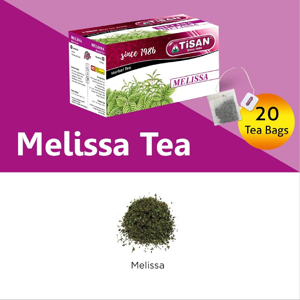 Melissa Tea (Lemon Balm) from Tisan – 40 Herbal Tea Bags