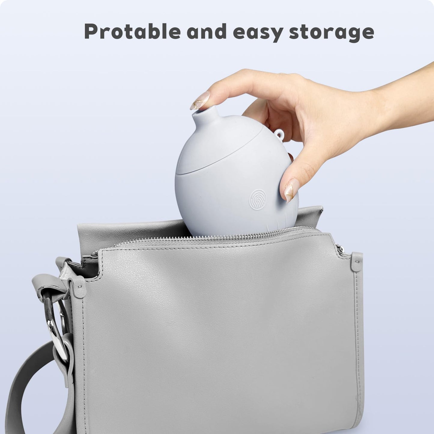 Inflatable Travel Pillow Portable Quickly Inflated Neck Pillows Washable Camping Pillow Headrest Sleep for Airplane Car Buses Trains Home Office Napping Traveling Essentials (Gray)