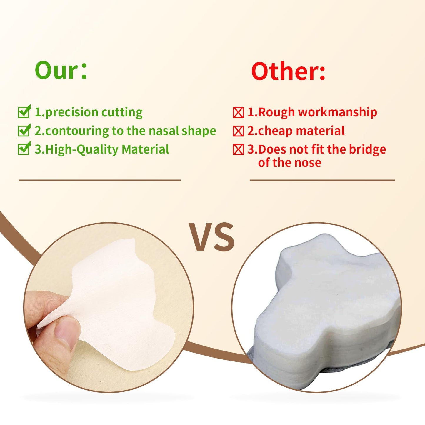 MoyRetty 100PCS Disposable Non-woven cotton for Nose, DIY Natural Spa Skin Care Cosmetic Facial Paper Sheet Eye Nose Face and Compressed Mask Towel Sheet Toner Lotion Paper