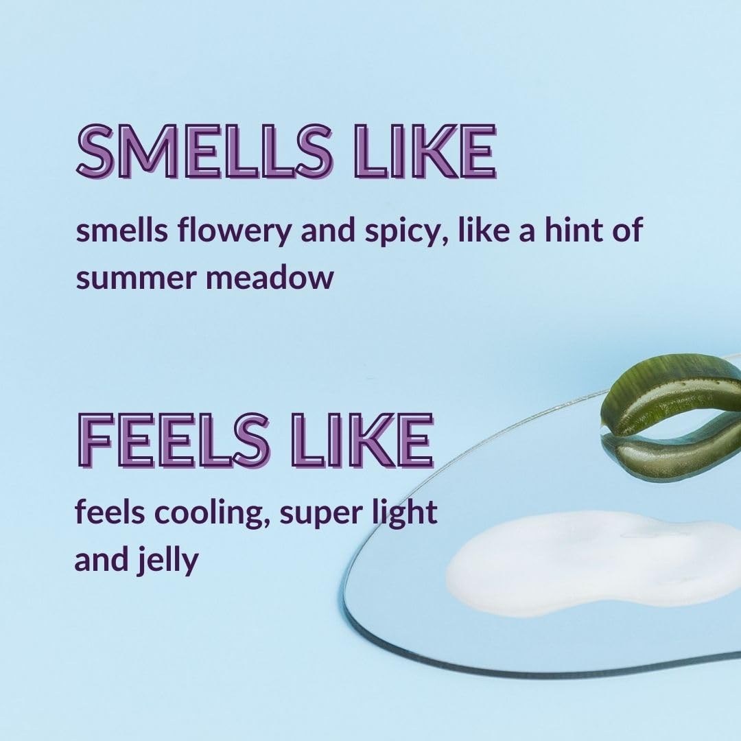 Hyaluronic Acid Moisturiser Gel with Organic Aloe Vera - NATURAL VEGAN COSMETICS - 100ml - Intensive Hydration - Anti-Ageing and Anti-Wrinkle Face Care for Men and Women