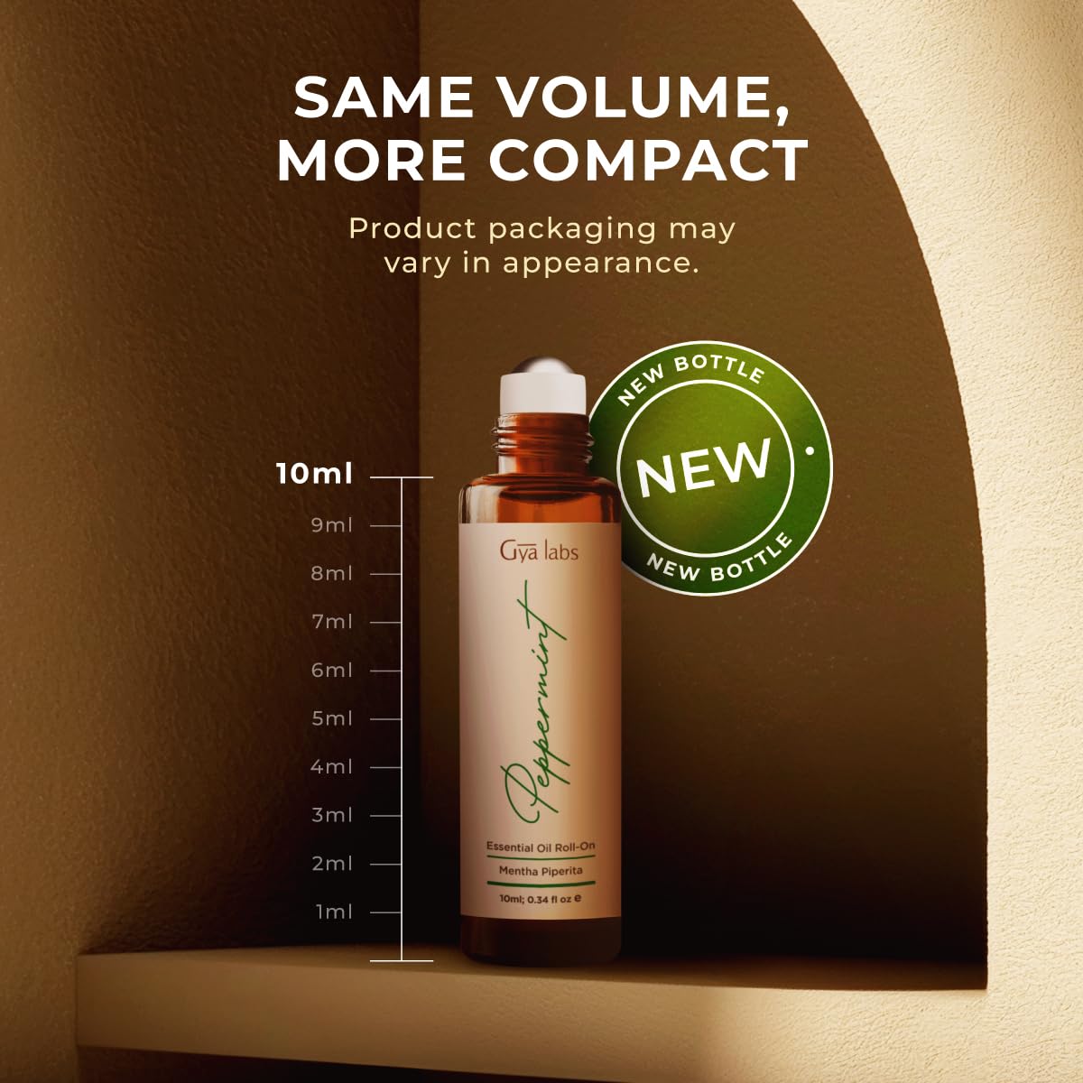 Gya Labs Peppermint Essential Oil Roll On - Natural Queasiness Soother for Pregnant Women, 100% Pure Natural Peppermint Oil Roller for Motion Relief, Head Cooling, Pregnancy Must Haves (0.34 Fl Oz)