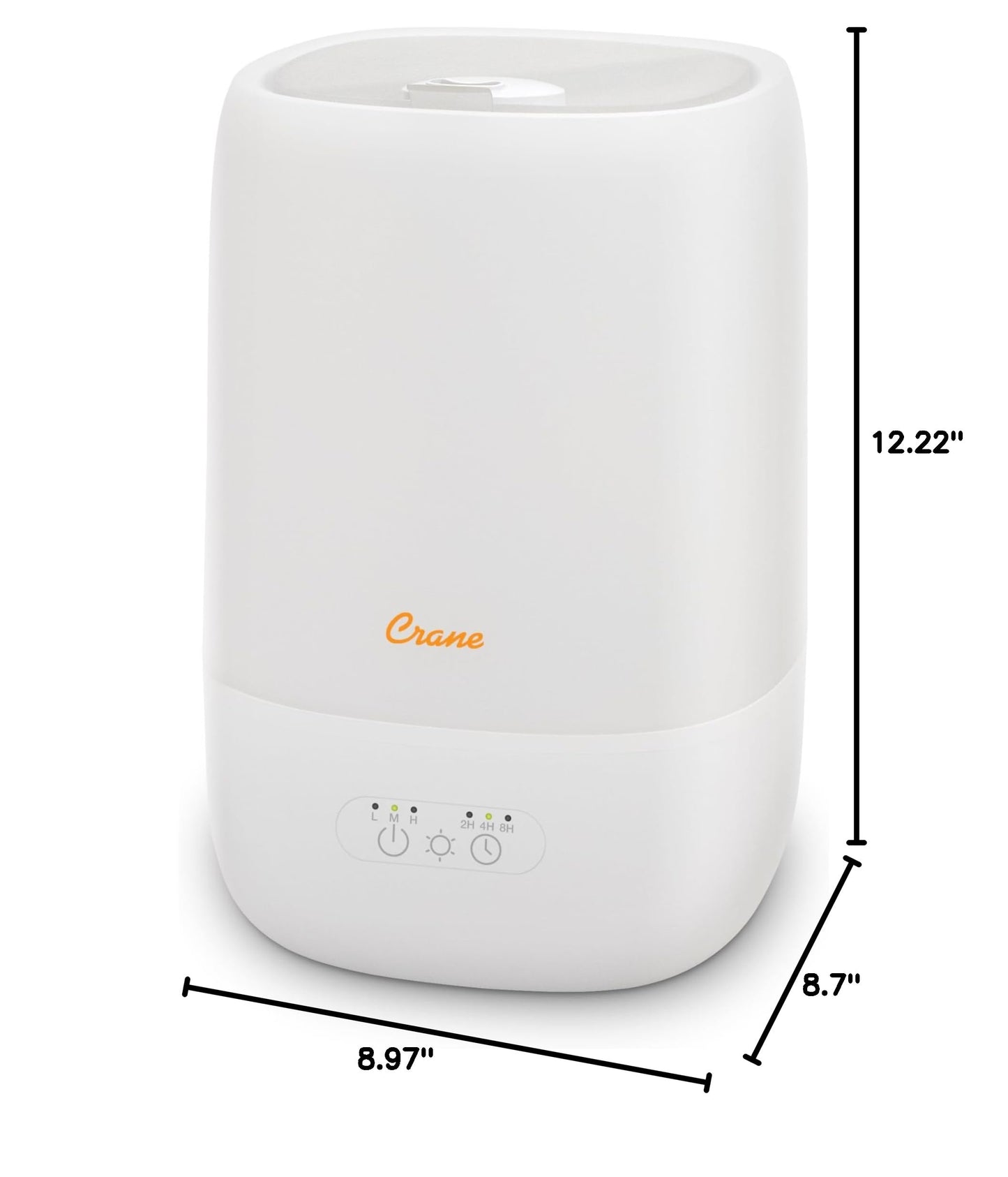 Crane Ultra-Quiet 3-in-1 Humidifier for Baby with Essential Oil Tray, 7-Color Sleep Light, 1 Gallon Top-Fill Tank, Ideal for Bedroom