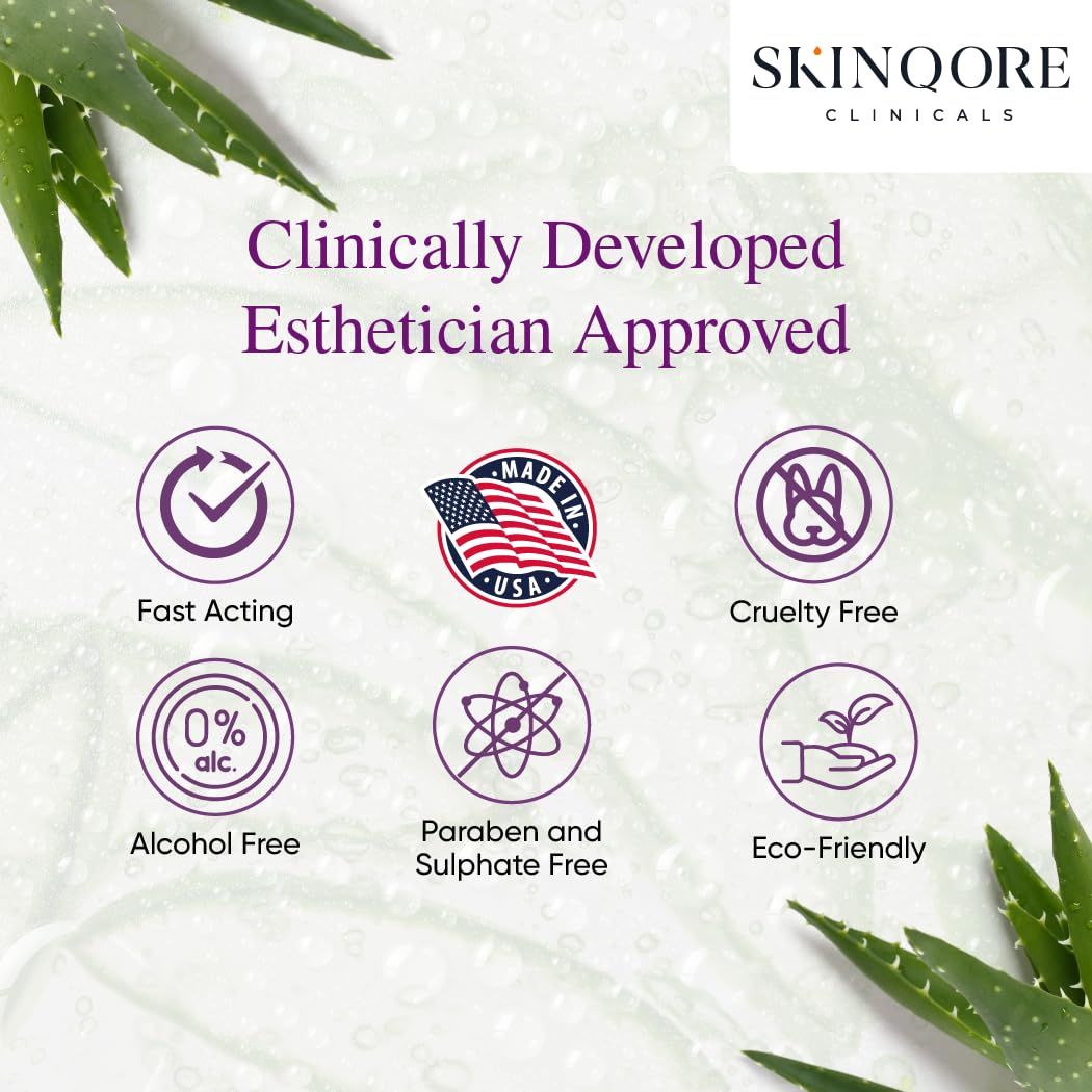 Retinol Serum with Hyaluronic Acid, Ceramides Vitamin A & Antioxidants | Anti Wrinkle Glass Skin Care | Dark Spot Remover for Face | Gently Exfoliates | Fragrence Free & Plant Based - 1 Oz