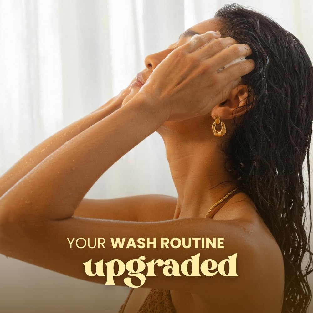 Beachwaver Charcoal Shampoo Bar | Clarifying, Sustainable Shampoo Bar with Organic Coconut Oil & Shea Butter for Hydrated Hair & Healthy Scalp | Fragrance-Free, Vegan, Easy for Travel