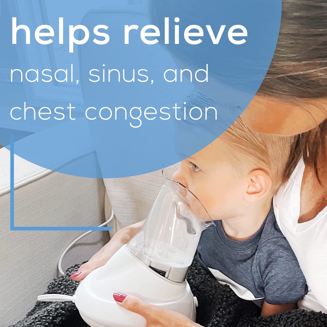 Beurer SI30 Steam Inhaler for Sinus Congestion & Allergies, Drug-Free, Quick 3-5 Minute Setup, Ultra-Quiet, Face Steamer with Variable Steam Control, Universal Mask