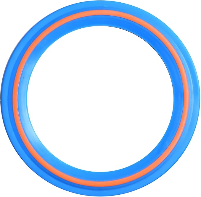 JEEFUD Flying Disc for Kids Adults 11 inch Flying Ring, 3 Pack Beach Backyard Sports Play Soft Discs, Sport Outdoor Toy Gift for 4+ Year Old Boys Girls Family (3PCS (Blue,Pink&Turquoise))