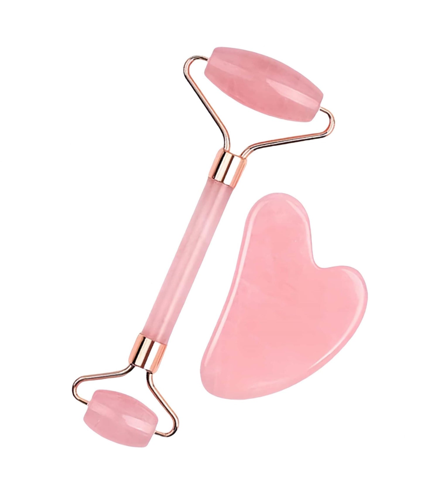 Bolithui Jade Roller Massage Stick & Gua Sha Set - 100% Natural Stone Facial Massage Tools for Lymphatic Drainage, Anti-Puffiness & Glowing Skin, Spa-Quality Skincare, Gift-Ready Packaging