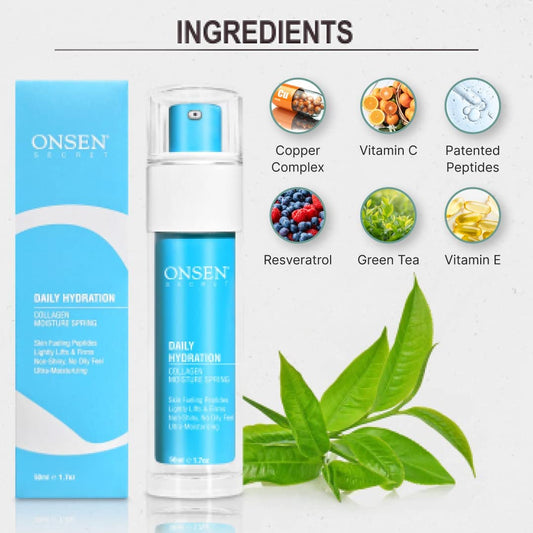Onsen Secret - Anti Aging Face Moisturizer Cream 50 ml - Daily Skin Rejuvenation - Natural Anti-Aging Properties - Hydration & Protection - Organic Ingredients
