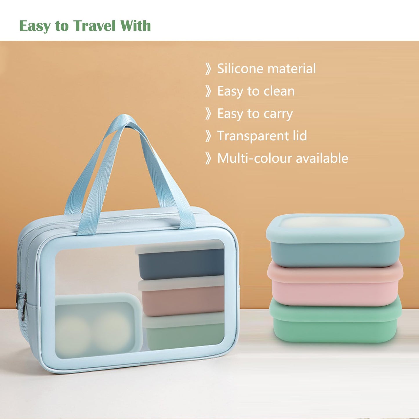 OLAMAR Solid Shampoo Bar Holder,Silicone Travel Soap Case,Enhanced Leak Proof Soap Container with Drainage Layer Soap Holder, Suitable for Bathroom,Camping and Gym (Blue, Large)