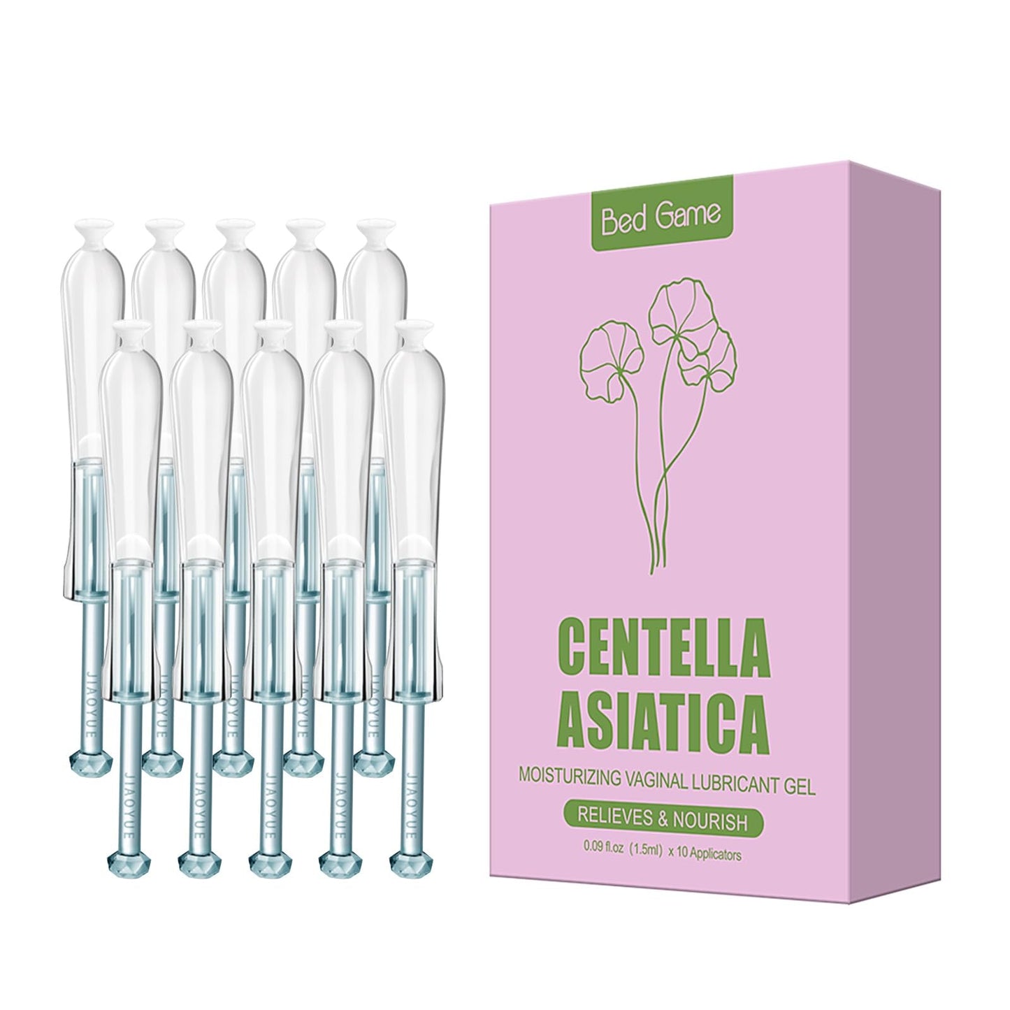 BED GAME Vaginal Moisturizer - Intimate Moisturizing Feminine Lube Injector for Women's Dryness- Disposable Prefilled Massage Gel (10 Pcs)