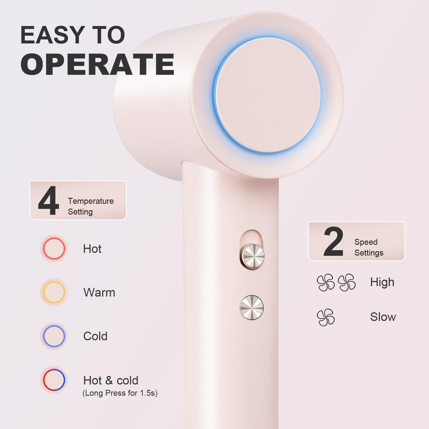 Hair Dryer Blow Dryer,110000 RPM High-Speed Brushless Motor 200 Millions Negative Ionic Hairdryer for Fast Drying, Supersonic Quiet Hair Dryers for Women Home Travel Salon,Same Features,Better Value