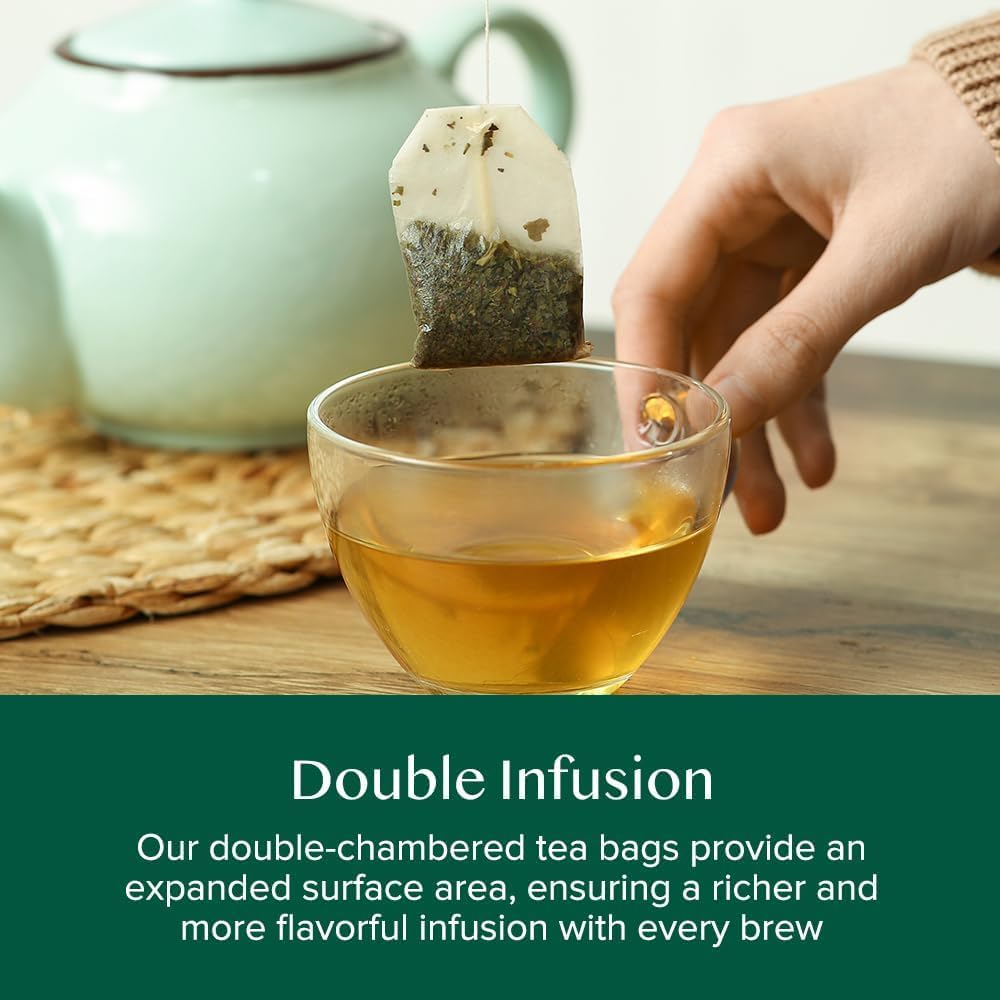 VAHDAM, Herbal Tea Sampler (36 Tea Bags, 6 Flavors) Caffeine-Free, Non-GMO | Assorted Tea Sampler - Turmeric Citrus Ginger, Turmeric Chamomile, Hibiscus, Moringa, Spearmint, Ginger | Gifts for Him/Her