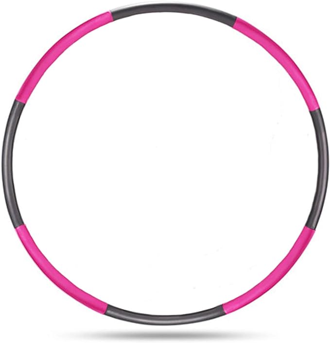 Auoxer Fitness Exercise Weighted Hoops, Lose Weight Fast by Fun Way to Workout, Fat Burning Healthy Model Sports Life, Detachable and Size Adjustable Design