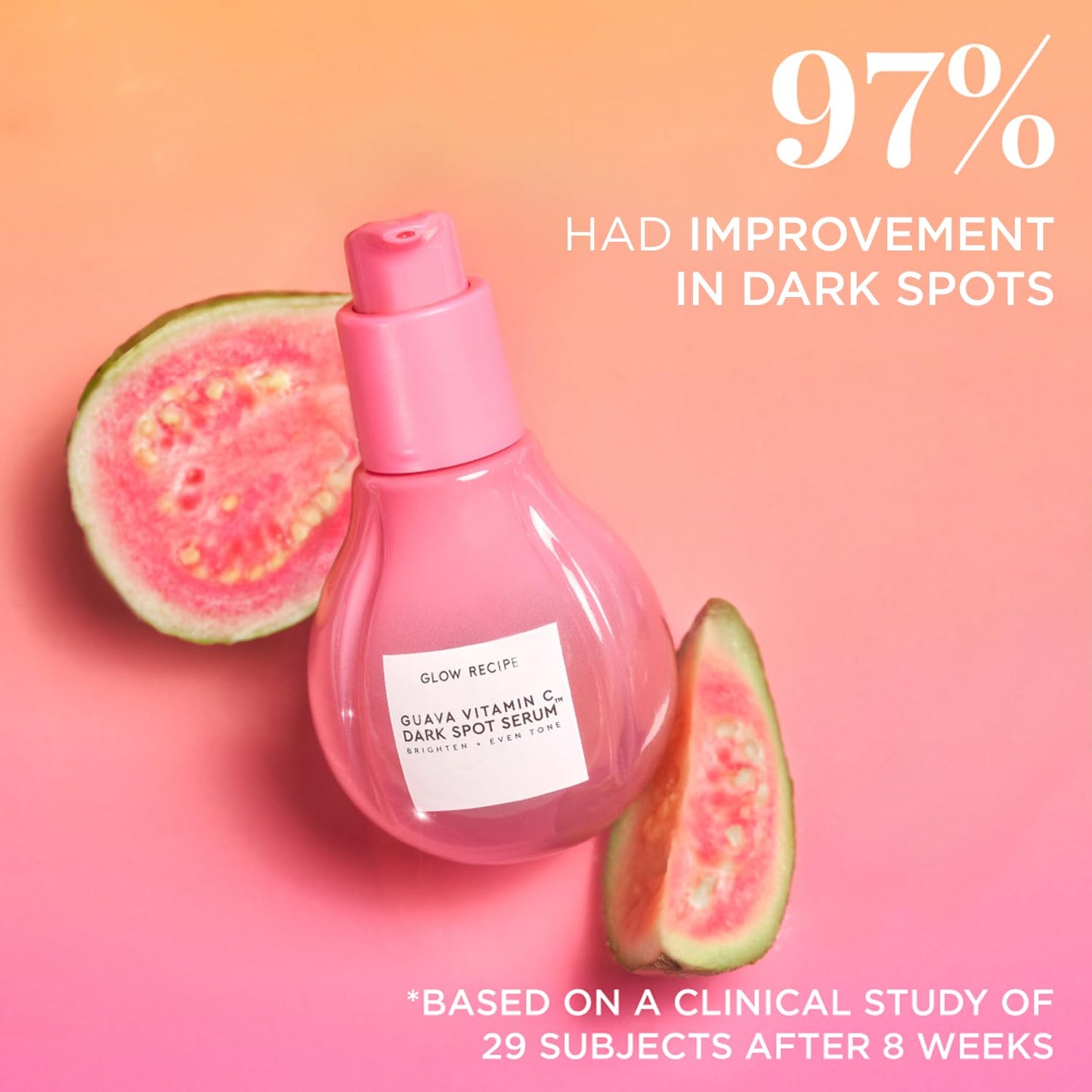 Glow Recipe Guava Travel Size Vitamin C Serum - Moisturizing, Brightening & Vegan Korean Skin Care Face Serum for Dark Spots, Even Tone & Redness - Tranexamic, Ferulic Acid & Vitamin E (15ml)