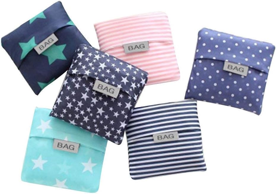 Kaxich Reusable Grocery Shopping Bags - Foldable Eco-friendly Shopper Tote Bags (4 Pack) Waterproof & Machine Washable