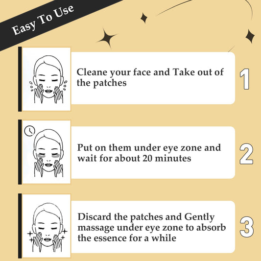 Adofect 31 Pairs Under Eye Patches -Reduce Eye Bags -24K Gold Eye Mask Collagen Under Eye Gel Pads for Puffiness and Dark Circle, Wrinkle, Revitalize and Refresh Your Skin