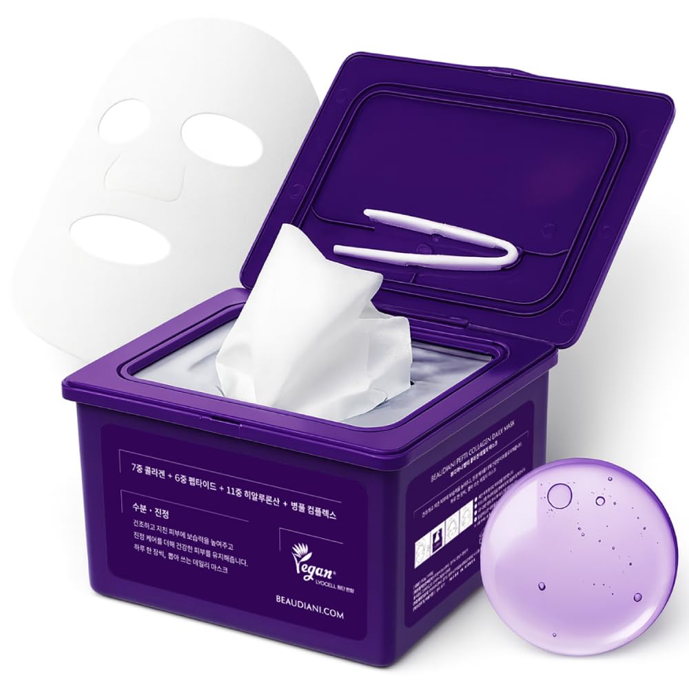 BEAUDIANI Korean Collagen Daily Anti Aging Face Mask Pack 31pcs