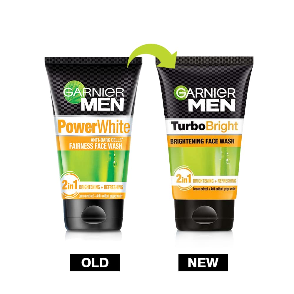 Garnier Men TurboBright Face Wash, 100 Gram