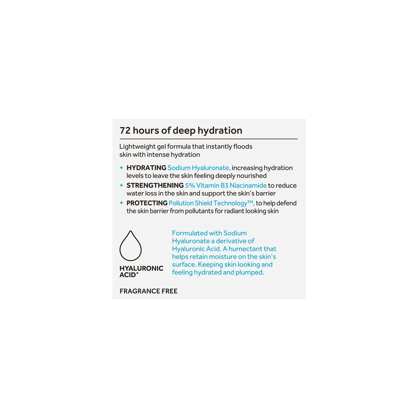 No7 HydraLuminous+ Hydrating Day Gel Moisturizer - Hyaluronic Acid and Vitamin B3 Niacinamide Face Moisturizer to Hydrate, Protect & Refresh Skin - Supports Skin Barrier Repair (1.69 Fl Oz)