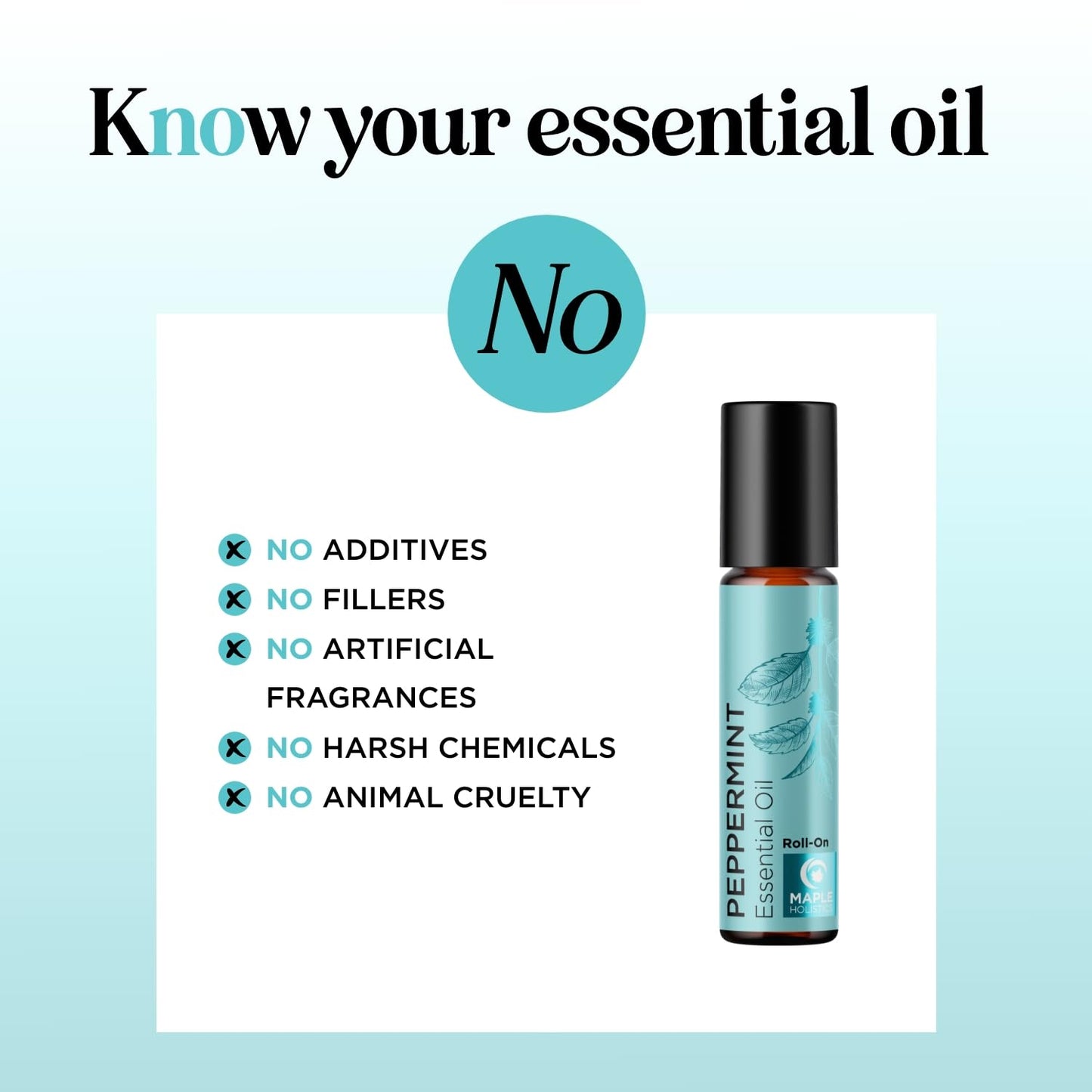 Peppermint Oil Roll on - Pure Peppermint Rollerball Essential Oil Aromatherapy Stick for Headaches - Natural Travel Essential and Pregnancy Must Have for Headaches Energy & Focus Support (1 Pack)