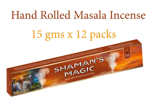 SOUL STICKS Hand-Rolled Incense Sticks Divine Spirit Blends 180 Gram Box | 100% Natural Masala Incense Organic Home Fragrance Agarbatti (Shaman's Magic)