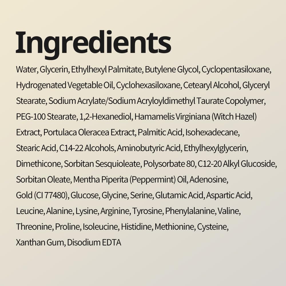 1.618 Intensive Wrinkle Care Cream — Korean Anti-Aging Face Moisturizer with 24K Gold, GABA, 17 Amino Acids & Adenosine | Hydrating & Firming, For Women & Men, 3.52 oz