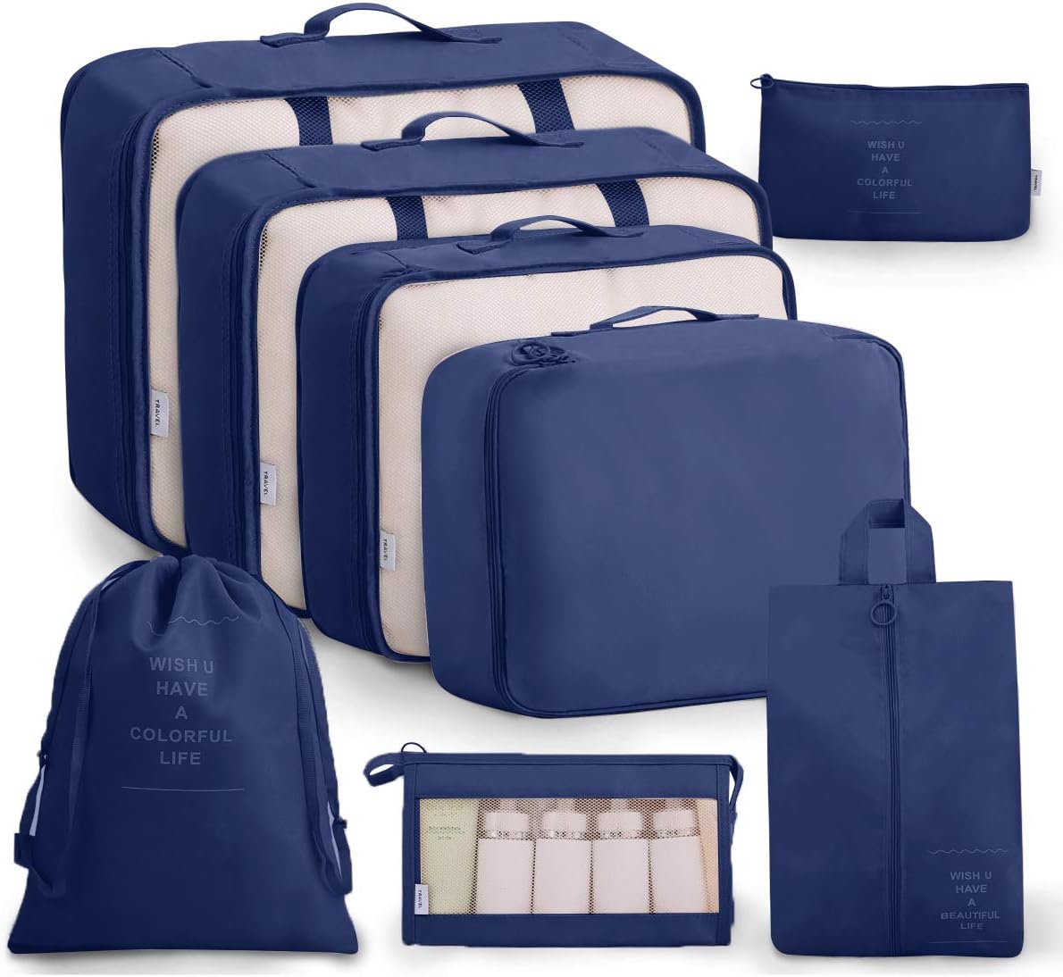 OEE Luggage Packing Organizers Packing Cubes Set for Travel