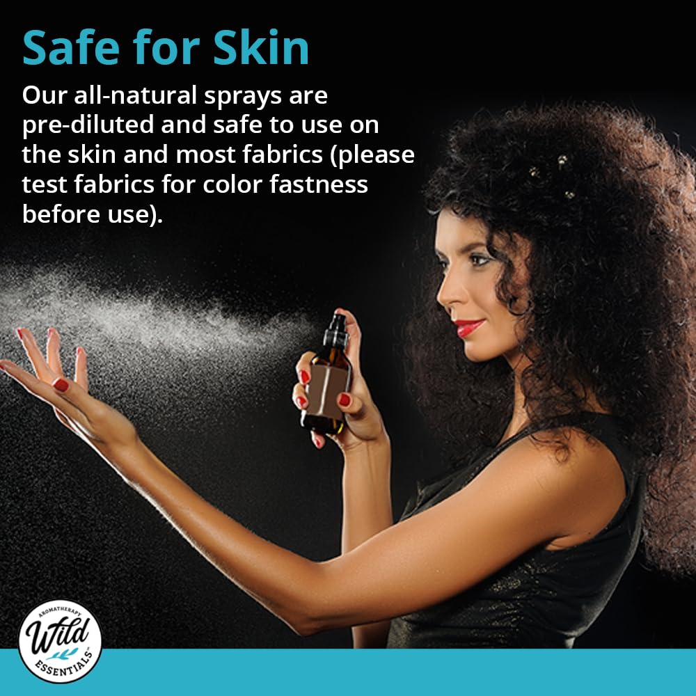 Wild Essentials Smudge All Natural Spray, 2 Ounce, 60ml, Cleansing, Purifying, Calming Blend Made with 100% White Sage and Palo Santo Essential Oils and Organic Witch Hazel, Aromatherapy, Made in USA