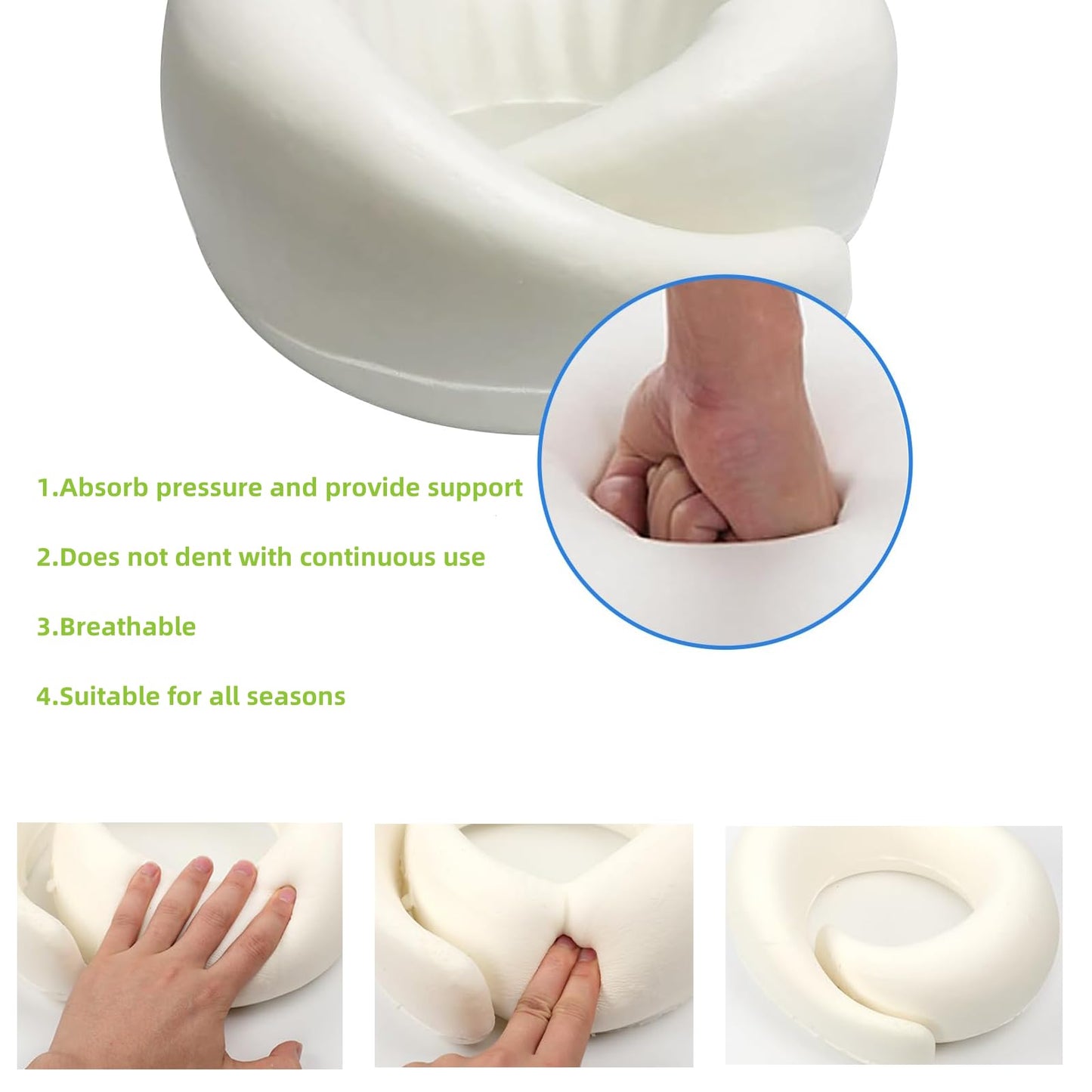 WYCWYQDR Neck Pillow for Traveling,Premium Memory Foam Travel Pillow, Removable Washable Neck Pillow Cover, Suitable for Airplanes,Offices and Cars