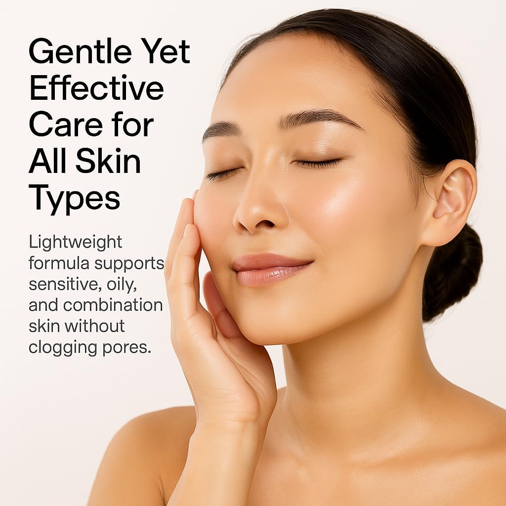 Korean Hyaluronic Acid and Niacinamide Serum for Face Skin Care – Reinforced with Glycerin, Vitamin E – Dark Spot Correcting Glow Serum for Women, Men – Day & Night Facial Moisturizer for Dry Skin