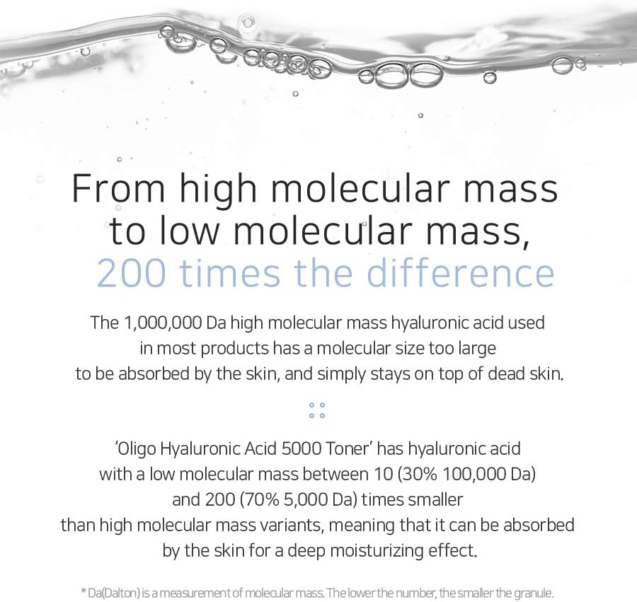 Blanc Doux Oligo Hyaluronic Acid Facial Toner 6.76 Fl Oz Vegan Hypoallergenic Intense Ultra Hydrating Skin Essence Face Moisturizer Dry Sensitive Acne-Prone Age-Defying Cotton Pads Korean Skin Care