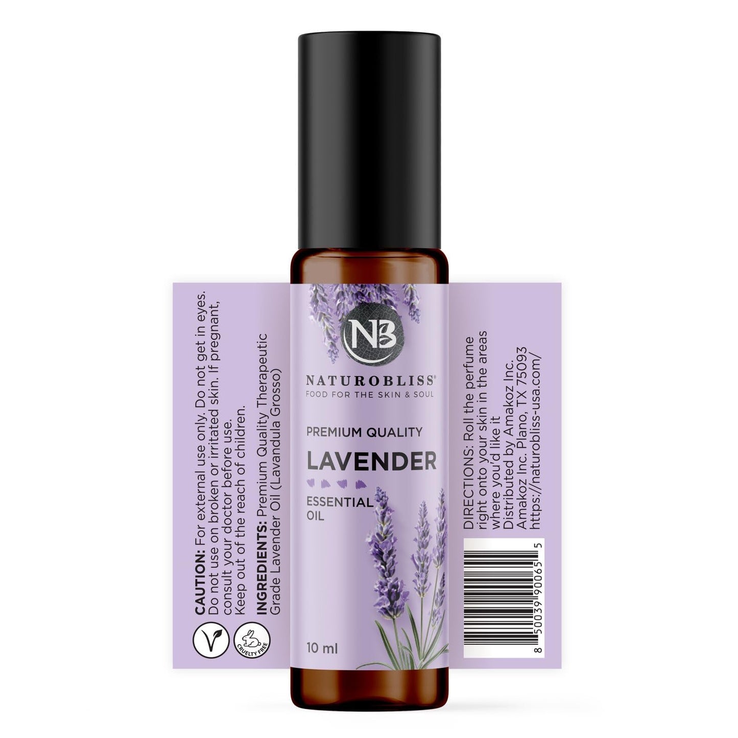NaturoBliss Lavender Essential Oil Roll On, 10 ml