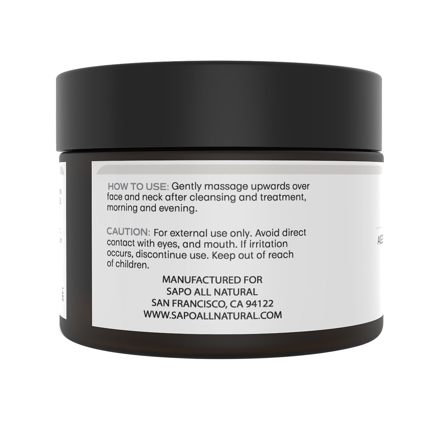 Sapo Night Cream - Age Defying Moisturizer with Hyaluronic Acid, Niacinamide, Squalane and Lavender - Deep Hydration and Repair, 2 oz