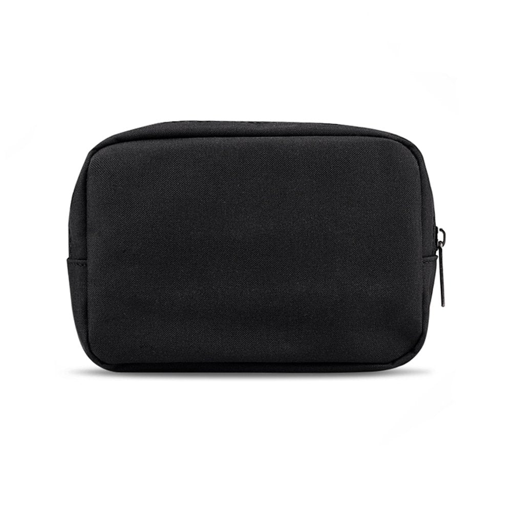 ERCRYSTO Universal Electronics/Accessories Soft Carrying Case Bag, Durable & Light-weight,Suitable for Out-going, Business, Travel and Cosmetics Kit (Small-Black)