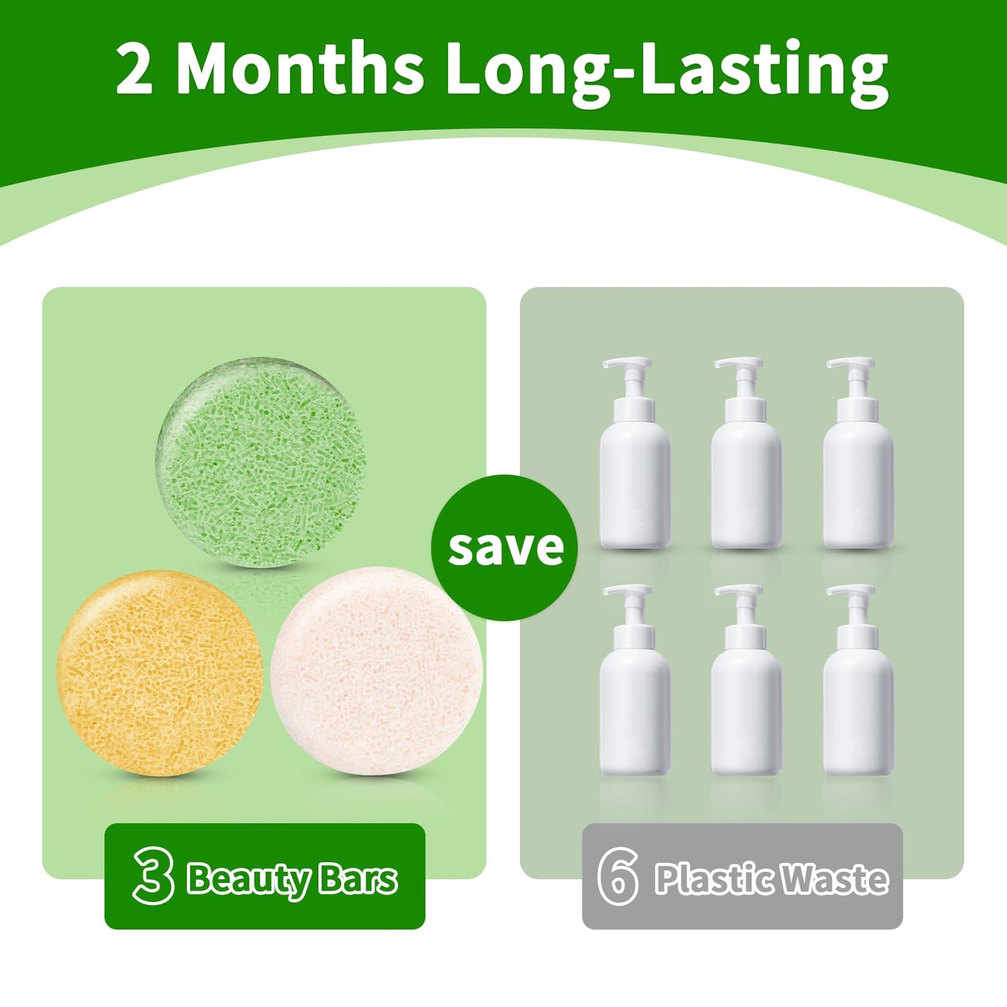 Pubpok Tea Tree & Organic Ginger Shampoo Bars and Conditioner Set, for Clarifying Grease, Promote Hair Growth, Anti Hair Loss, Coconut Oil Conditioner Solid Bar for Deep Moisturizing & PH Balanced