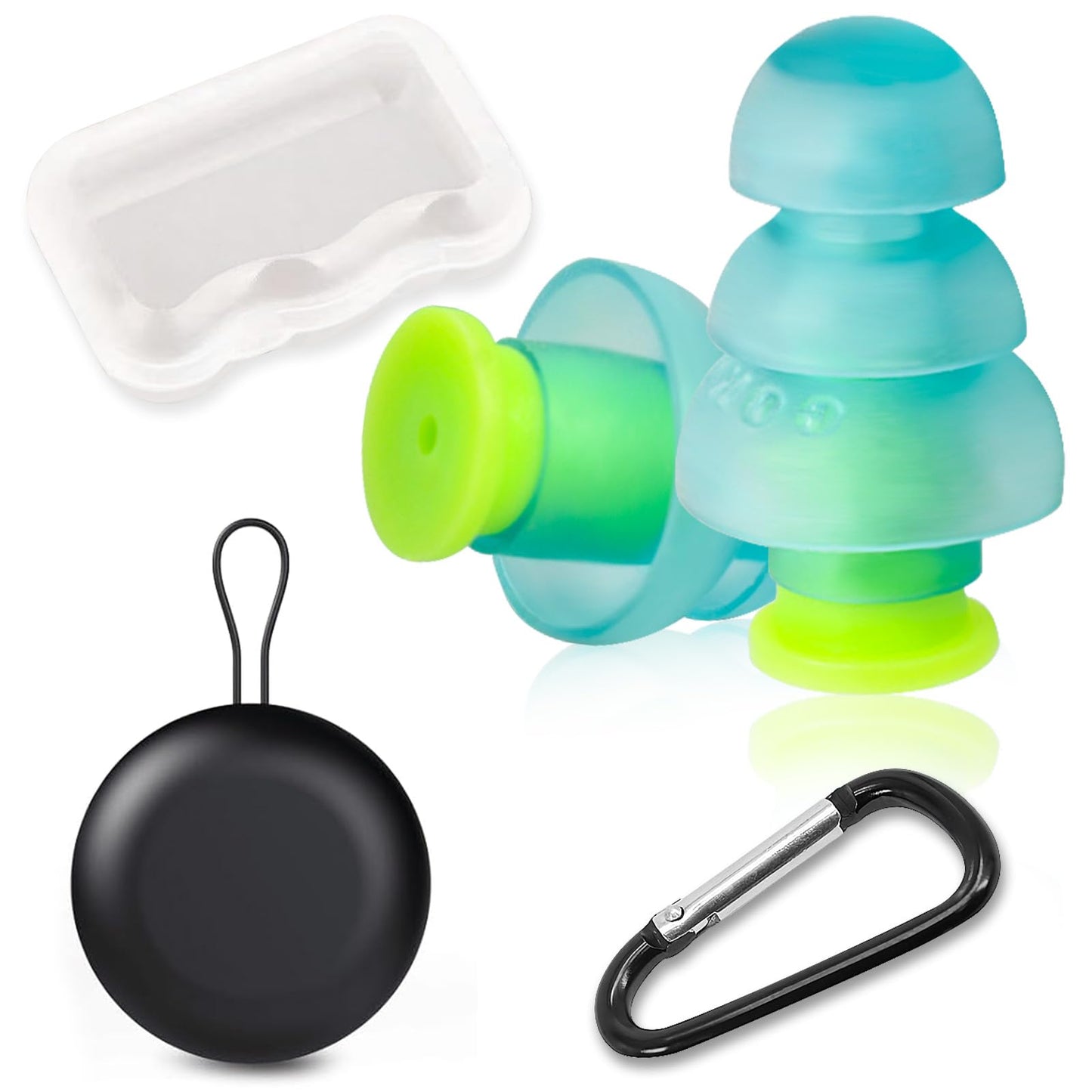 Airplane Ear Plugs Pressure Relief - Painless Flying - Noise Reduction Travel Earplugs - Plane Travel Essentials - Comfortable Reusable Filtered Flight Ear Plugs for Adults