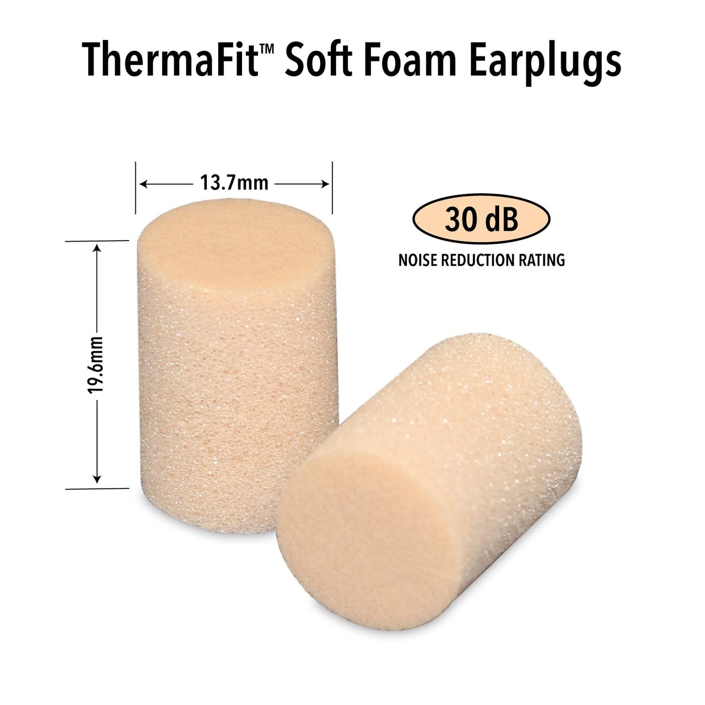 Mack’s ThermaFit Soft Foam Earplugs, 40 Pair - Comfortable Ear Plugs for Sleeping, Snoring, Work, Travel & Loud Events | Made in USA | Newly Upgraded and Improved