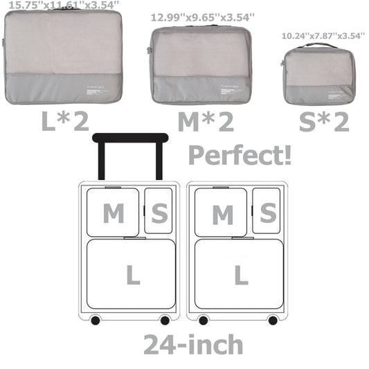 Packing Cubes Set Travel Luggage Organizers Suitcase Lightweight Accessories