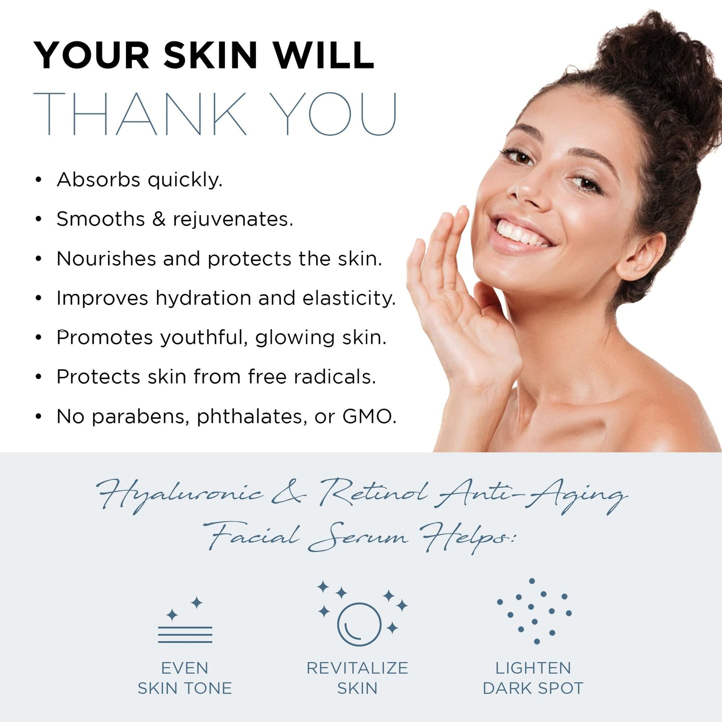 Azure Cosmetics Hyaluronic Acid Serum For Face - Ultra Hydrating, Dermatologist Tested, Anti-Aging Moisturizer for Dark Spots, Fine Lines & Wrinkles - Vegan, Clean Beauty, Korean Skin Care - 2 Pack