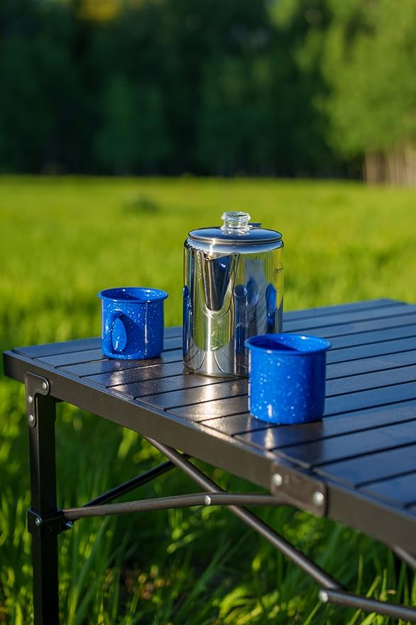 12 oz. Enamel Coffee Mug for Camping/Hiking, Durable Enamel Dishware, by Caddis Sports (12 Oz. (4 Pack))