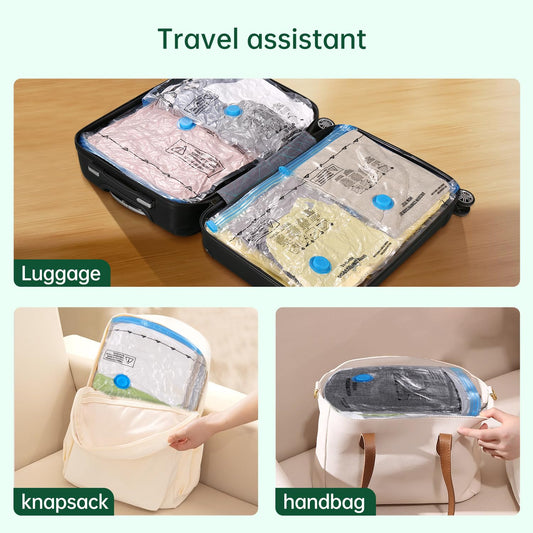 Travel Vacuum Bags - Space Saver Combo Pack (6 Bags)