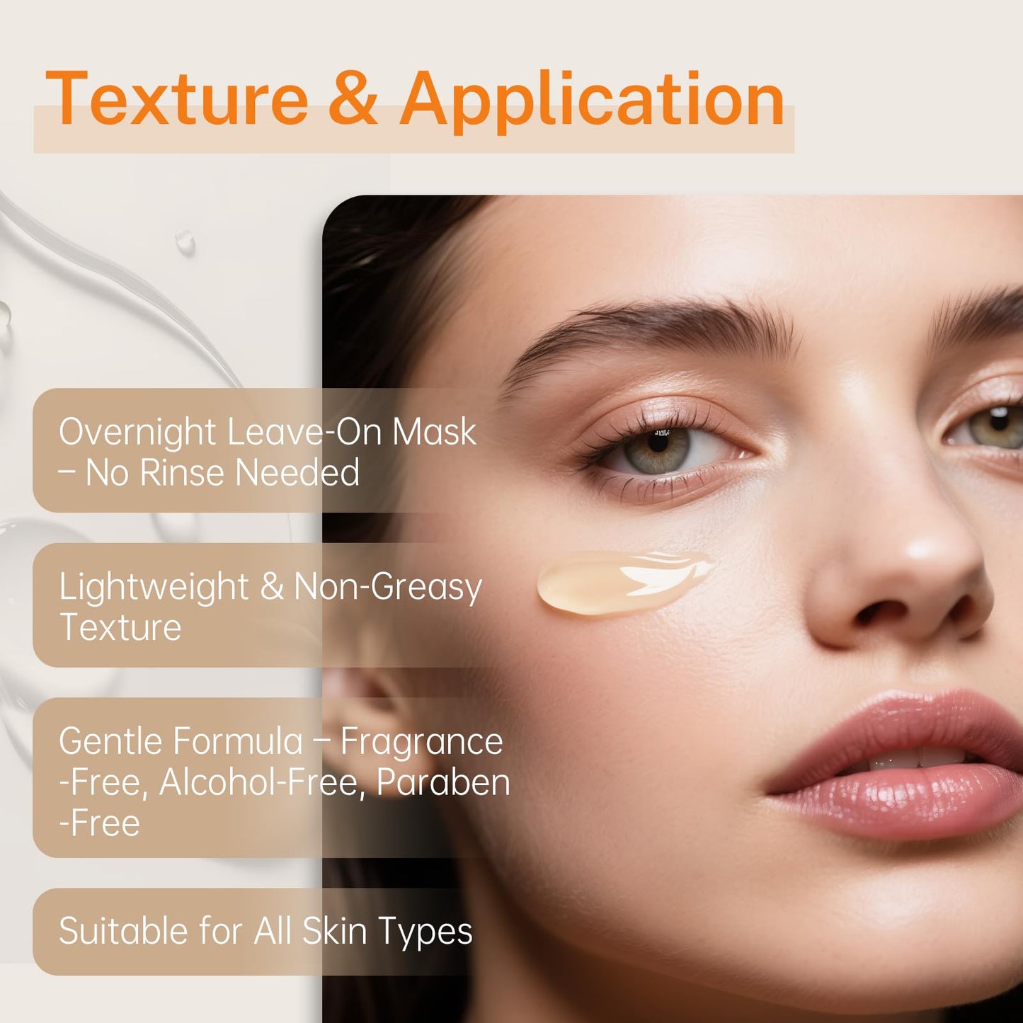 Turmeric Overnight Wrapping Mask, Turmeric and Collagen Peel-Off Facial Mask, Hydrating & Firming Sleeping Mask for Radiant, Elastic Skin, Deep Moisture & Wrinkle Care for Men and Women