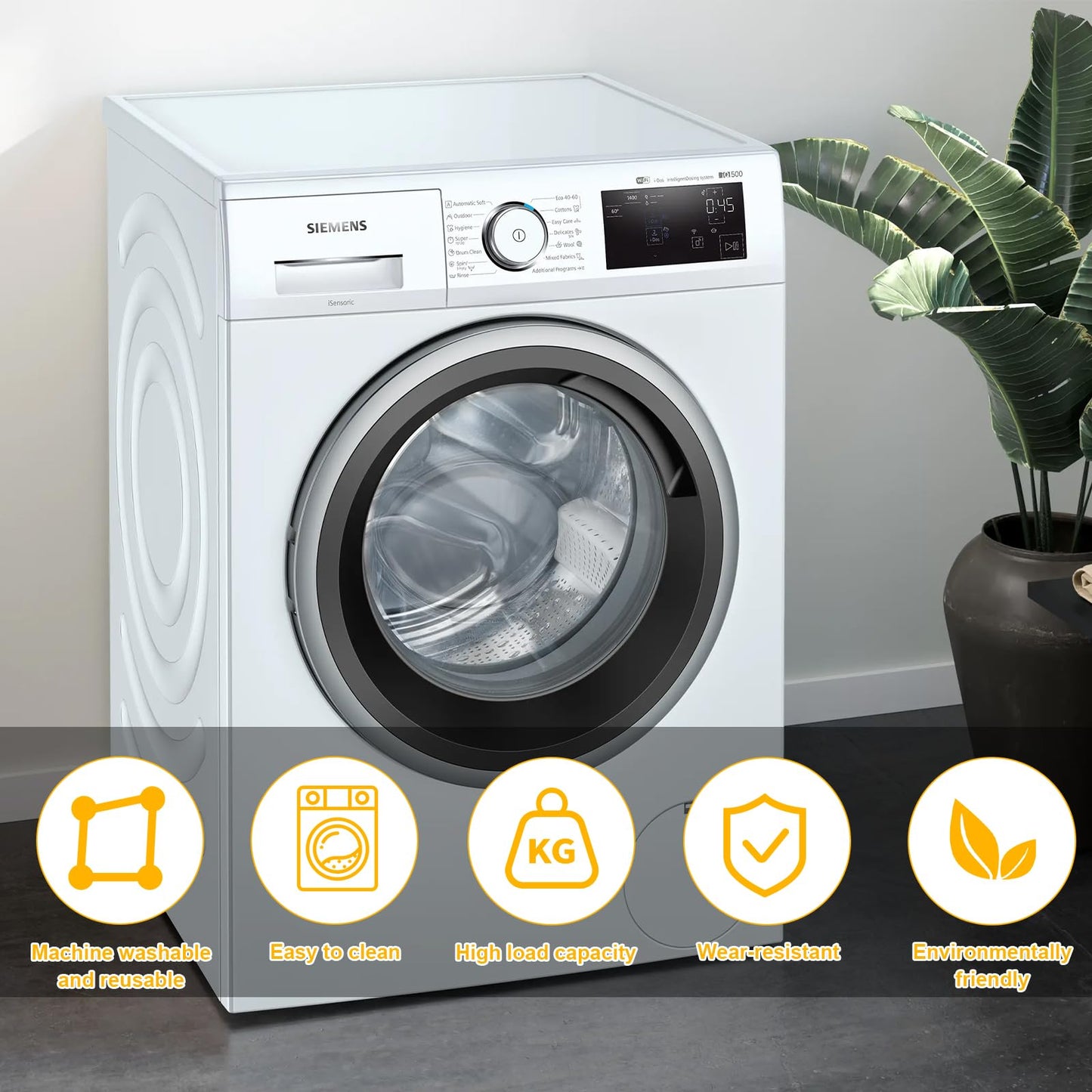 PENGJINYU 6 Pcs Reusable Shopping Bags Foldable,Grocery Bags in Pocket,Waterproof and Machine Washable,Eco-friendly Travel Recycle Polyester Tote Bags for Daily Shopping Supplies load