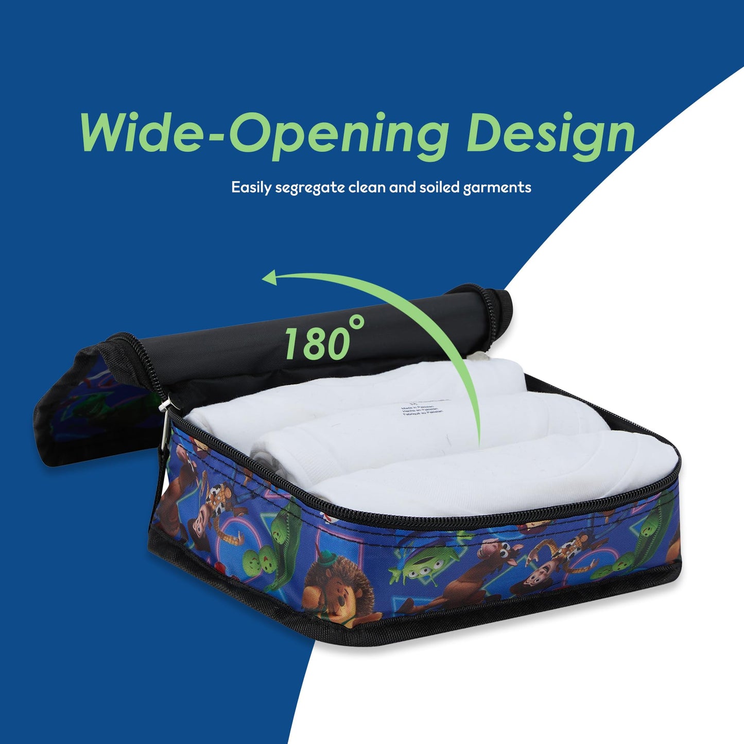 Marvel Comics 5-Piece Packing Cube Set - Spiderman, Ironman, Captain America - 5 Piece Packing Cubes Compression Travel Essential Accessories - Luggage Suitcase Organizer Set - For Kids, Adults